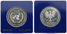 PRL, 500 złotych 1985 - 40 lat ONZ