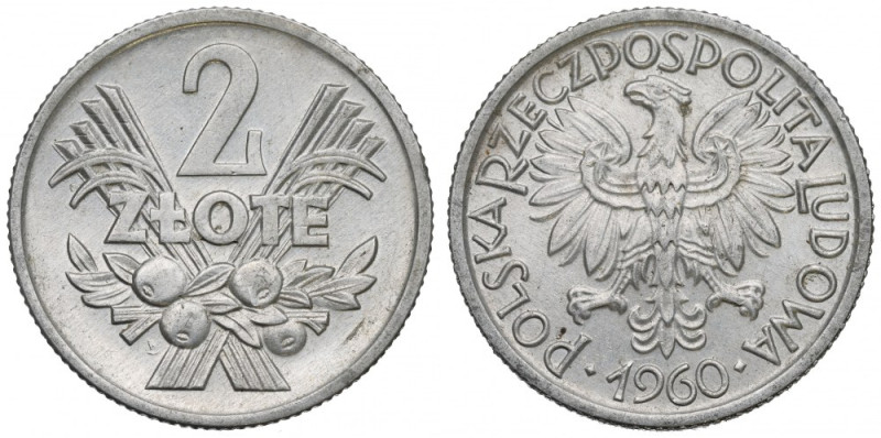 PRL, 2 złote 1960 Jagody 
Grade: AU 

Polen, Poland