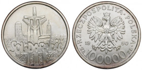 III RP, 100.000 złotych 1990 Solidarność typ B