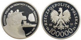 III RP, 100,000 zloty 1991 Narvik