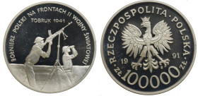 III RP, 100.000 złotych, Tobruk 1941