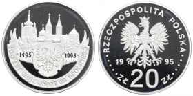 III RP, 20 złotych 1995 - 500-lat Województwa Płockiego