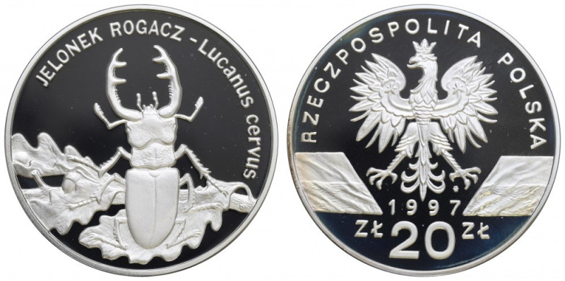 III RP, 20 złotych 1997 - Jelonek Rogacz Pieknie zachowany egzemplarz. 
Grade: ...