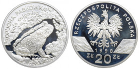 III RP, 20 złotych 1998 Ropucha Paskówka