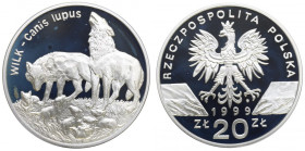 III RP, 20 zlotych 1999, Wolf