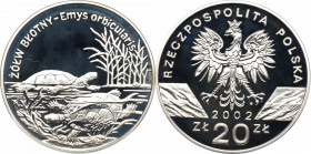 III RP, 20 złotych 2002 Żółw błotny