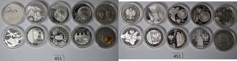 III RP, Zestaw 10 złotych 

Polen, Poland