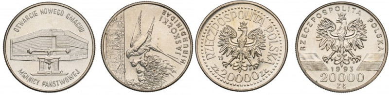 III RP, Zestaw 20.000 złotych Bardzo ładne egzemplarze. 

Polen, Poland