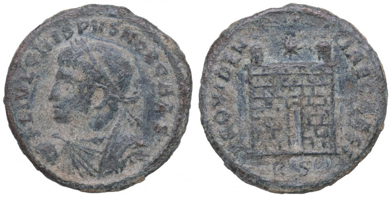 Roman Empire, Crispus, Follis Roma Obiegowy egzemplarz w piaskowej patynie. Bard...