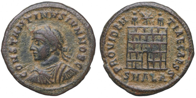 Roman Empire, Constantinus II, Follis Alexandria Obiegowy egzemplarz w piaskowej...