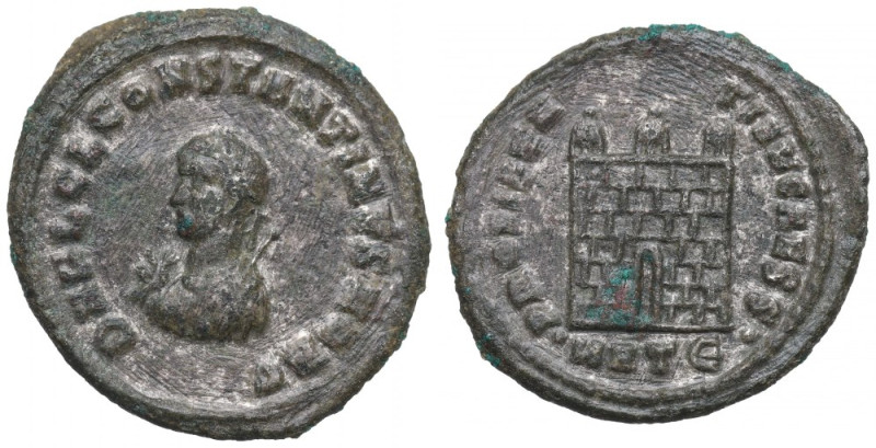 Roman Empire, Constantinus II, Follis Heraclea Obiegowy egzemplarz olbrzymiej rz...