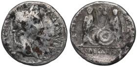 Roman Empire, Augustus, Denarius subaeratus Scarce