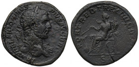 Roman Empire, Caracalla, Sestertius - probably unpublished RIC -