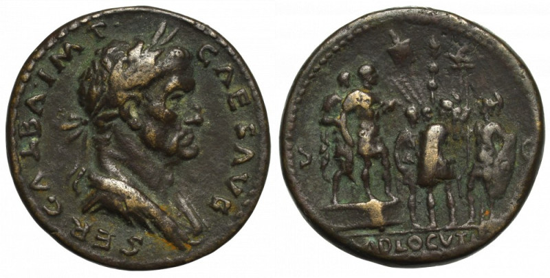 Włochy, Giovanni Cavino, Paduan, Galba Sesterc typ Adlocvt Medal na wzór rzymski...