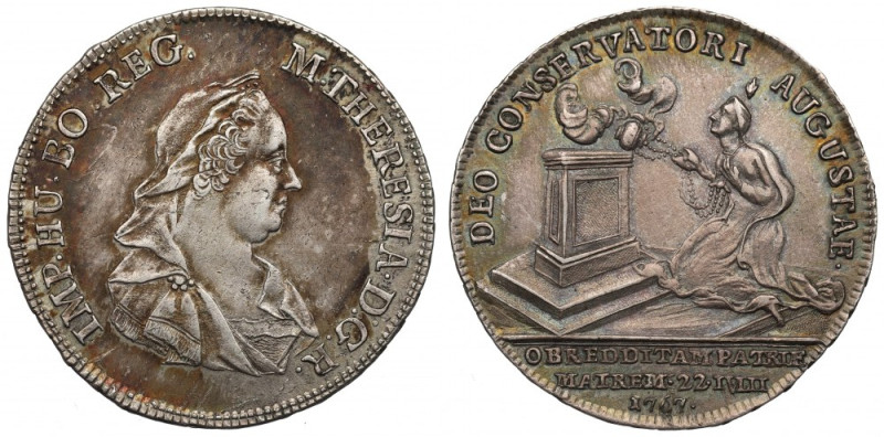 Austria, Maria Theresia, jeton 1767 Żeton ciekawszy typologicznie, jak na Austri...