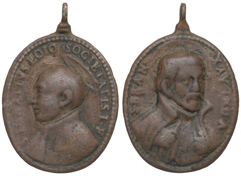 Europa, Medal religijny XVII/XVIII wiek Brąz, wymiary 33,5 x 47,5 mm. 

Medale...