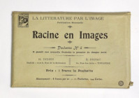Francja, zestaw pocztówek w pamiątkowej kopertce, pocz. XX w.