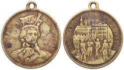 Polska, XIX wiek, medal na pamiątkę przysięgi w krakowie 1894
