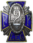II RP, Odznaka oficerska 2 Pułk Piechoty Legionów - Gontarczyk srebro