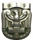 PRL, Odznaka absolwencka wz.1947 Oficerska Szkoła Piechoty, Wrocław - kontra OSBP