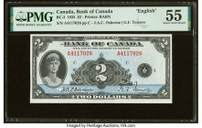 Canada Bank of Canada $2 1935 BC-3 PMG About Uncirculated 55. 

HID09801242017

© 2022 Heritage Auctions | All Rights Reserved
