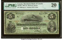 Canada Montreal, PQ- Merchants Bank of Canada $5 1.2.1906 Ch.# 460-16-02 PMG Very Fine 20. 

HID09801242017

© 2022 Heritage Auctions | All Rights Res...