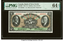 Canada Halifax, NS- Bank of Nova Scotia $5 2.1.1935 Ch.# 550-36-02 PMG Choice Uncirculated 64 EPQ. 

HID09801242017

© 2022 Heritage Auctions | All Ri...