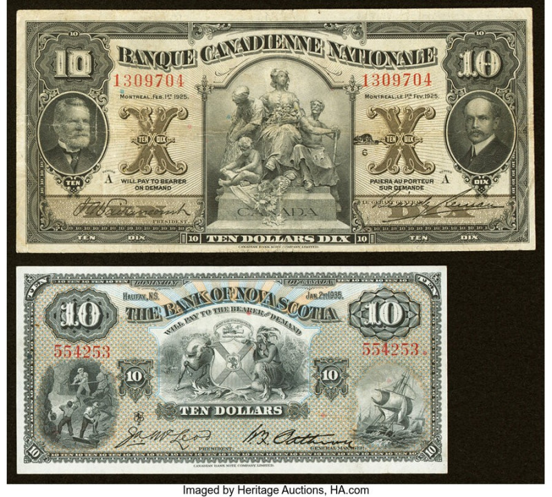 Canada Halifax, NS- Bank of Nova Scotia $10 2.1.1935 Ch.# 550-36-04 Very Fine; C...