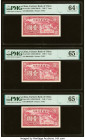 China Farmers Bank of China 1 Yuan 1940 Pick 463 S/M#C290-60 Three Consecutive Examples PMG Choice Uncirculated 64 EPQ; Gem Uncirculated 65 EPQ (2). 
...