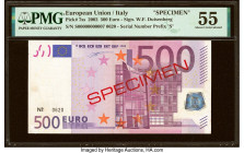 European Union Central Bank, Italy 500 Euro 2002 Pick 7ss Specimen PMG About Uncirculated 55. Previous mounting is noted. 

HID09801242017

© 2022 Her...