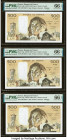 France Banque de France 500 Francs 2.2.1989 Pick 156g Three Consecutive Examples PMG Gem Uncirculated 66 EPQ (3). 

HID09801242017

© 2022 Heritage Au...