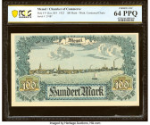 Memel Chamber of Commerce 100 Mark 22.2.1922 Pick 9 PCGS Banknote Choice UNC 64 PPQ. 

HID09801242017

© 2022 Heritage Auctions | All Rights Reserved