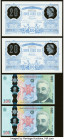 Romania Banca Nationala 100 (2); 20 (2) Lei 1.12.2019 (2); 2021 (2) Pick 125 (2); UNL (2) Four Commemorative Examples with Commemorative Folders Crisp...
