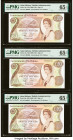 Saint Helena Government of St. Helena 20 Pounds ND (1986) Pick 10a Five Examples PMG Gem Uncirculated 65 EPQ (5). Two consecutive sets. 

HID098012420...