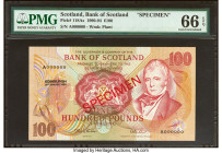 Scotland Bank of Scotland 100 Pounds 22.1.1992 Pick 118As Specimen PMG Gem Uncirculated 66 EPQ. 

HID09801242017

© 2022 Heritage Auctions | All Right...