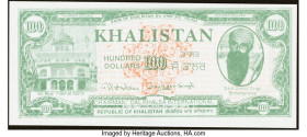 Khalistan Republic of Khalistan 100 Dollars ND Pick UNL Crisp Uncirculated. 

HID09801242017

© 2022 Heritage Auctions | All Rights Reserved