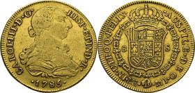 Lima. 8 escudos. 1785. MI