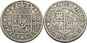 Madrid. 2 reales. 1761. JP