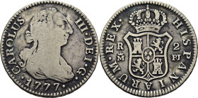 Madrid. 2 reales. 1777. PJ