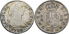 Madrid. 2 reales. 1782. JD. Cierto tono atractivo