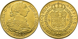 Madrid. 4 escudos. 1782 sobre 0. JD. EBC/EBC+. Muy atractiva. Muy rara