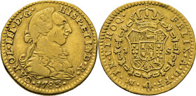 Méjico. 1 escudo. 1783. FF. Ceca y ensayador invertidos. Muy escasa