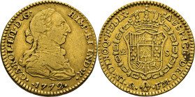 Méjico. 2 escudos. 1772. FM. Escasa