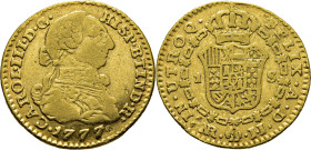 Nuevo Reino, Santa Fe de. 1 escudo. 1777. JJ. Escasa