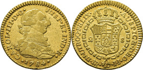 Nuevo Reino, Santa Fe de. 2 escudos. 1784. Casi EBC-/casi EBC. Muy escasa