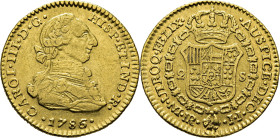 Nuevo Reino, Santa Fe de. 2 escudos. 1786. EBC-. Atractivo