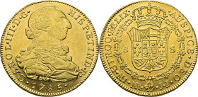 Nuevo Reino, Santa Fe de. 8 escudos. 1785. JJ. Casi EBC+/EBC+