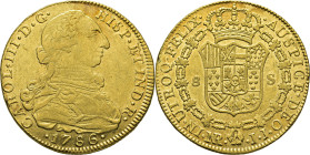 Nuevo Reino, Santa Fe de. 8 escudos. 1786. Atractivo