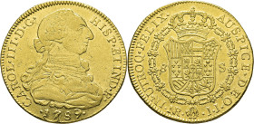 Nuevo Reino, Santa Fe de. 8 escudos. 1789. JJ. Atractivo