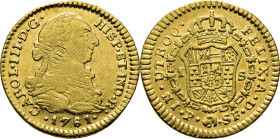 Popayán. 1 escudo. 1781. EBC-/casi SC-. Magnífico. Rara